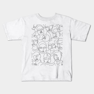 Crowded Girls Kids T-Shirt